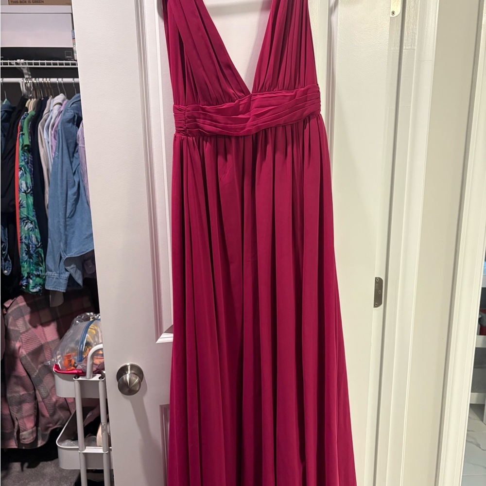 Lulu's Heavenly Hues Fuchsia Maxi Dress
